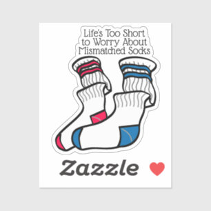 Falscher Tag der verlorenen Socken-Erinnerung Aufkleber