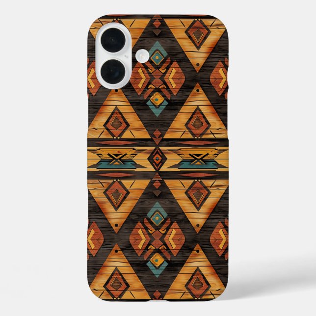 Falsches Azteken-Holzkorn  Case-Mate iPhone Hülle (Rückseite)