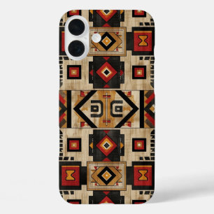 Falsches Azteken-Holzkorn iPhone 16 Plus Hülle