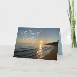 Falsches Beileid Sunset Beach Card Dankeskarte