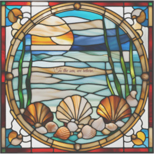 Falsches Buntglas-Delfin-Aufkleber Aufkleber