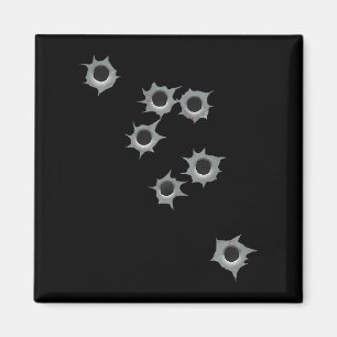 Falsches Einschussloch Lustiges Kostüm Grafikdesig Magnet