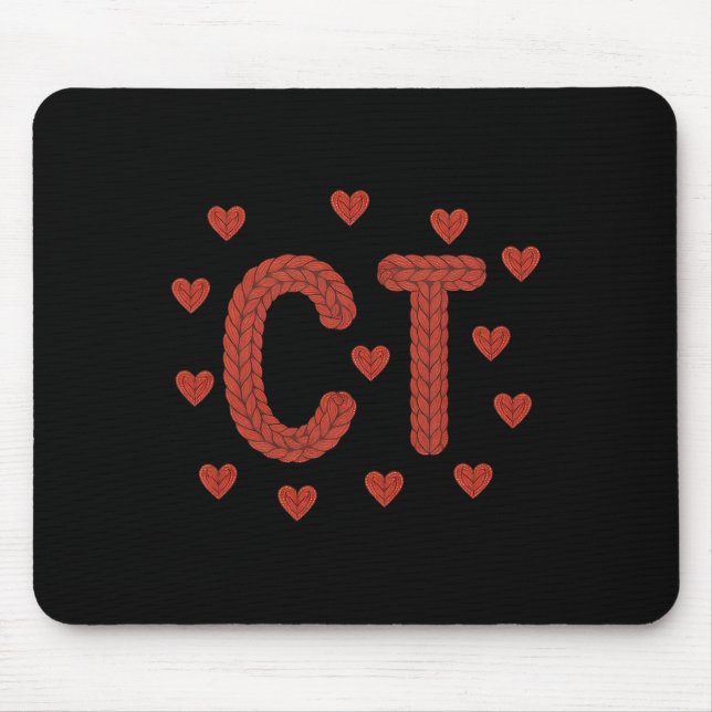 Falsches Garn Häkeln Ct Tech Ct Technologe Cat Sca Mousepad (Vorne)