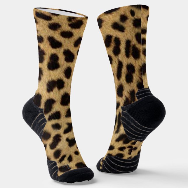 Falsches Gepardenfell Socken (Gewinkelt)