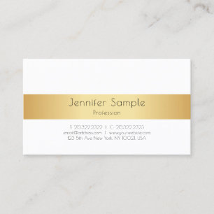 Falsches Gold Elegantes Modernes Personalisiertes Visitenkarte