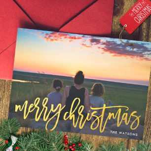 Falsches Gold Frohe Weihnachten Foto