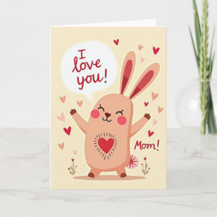 Falsches Gold Ich liebe dich Mama Karte