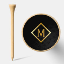 Falsches Gold-Monogramm – Schwarz & Gold
