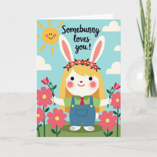 Falsches Gold Somebunny Liebt Dich Karte