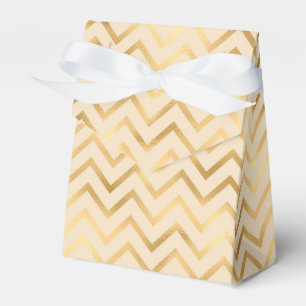Falsches Gold-Zickzack-Muster Geschenkschachtel