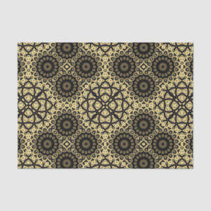 Falsches goldenes dekoratives elegantes Muster Seidenpapier
