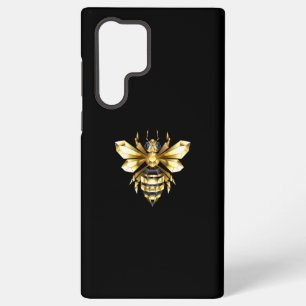 Falsches Goldfolien-Logo Biene Polygonal auf Schwa Samsung Galaxy Hülle