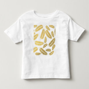 Falsches Goldpalmenblätter-Muster Kleinkind T-shirt