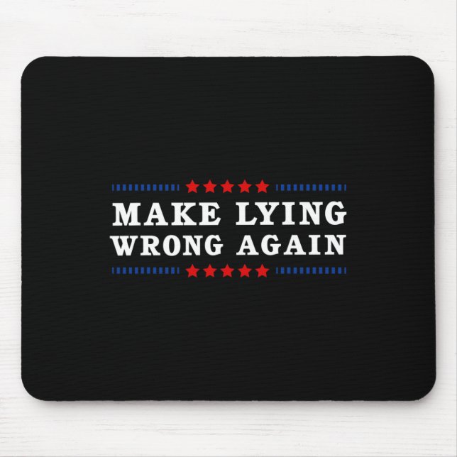 Falsches Lügen gegen Trump Mousepad (Vorne)