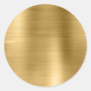 Falsches Metallic-Gold Leer Runder Aufkleber