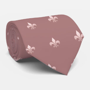 Falsches Roségold Fleur de lis DIY Dusty Rose Krawatte