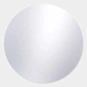 Falsches Silber Leeres Template Glamour Elegantes  Runder Aufkleber