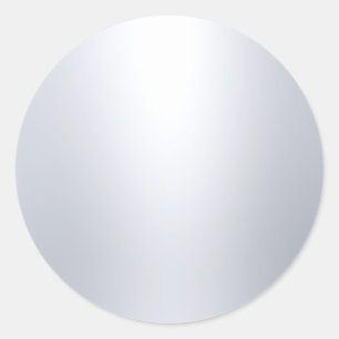 Falsches Silber Leervorlage Glamourös Elegant Runder Aufkleber