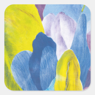 False Indigo III Quadratischer Aufkleber