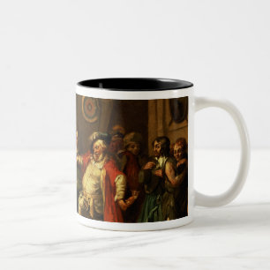 Falstaff, das seine Neuzugänge von Henry IV Zweifarbige Tasse