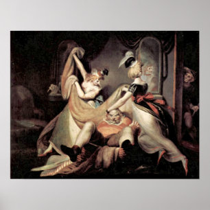 Falstaff im Wäschekorb von Henry Fuseli Poster