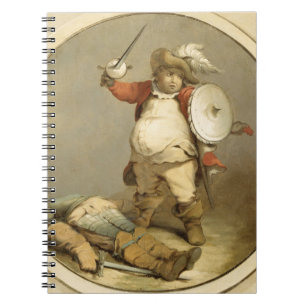 Falstaff mit dem Körper von Hotspur, c.1786 (Öl Notizblock