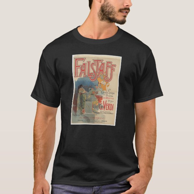 Falstaff opera poster (Paris première 1894) T-Shirt (Vorderseite)