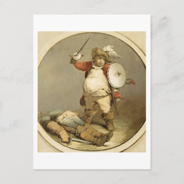 Falstaff with the Body of Hotspur, c.1786 (Öl auf Postkarte (Vorderseite)