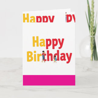 Falt Grußkarte ZUM GEBURTSTAG Karte