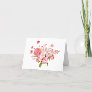 Faltbare florale Karte