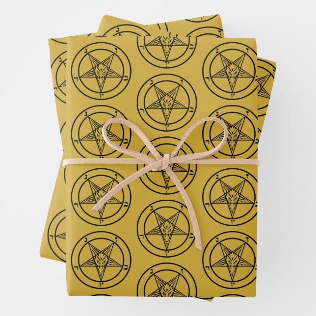 Faltblätter für das Pentagramm-Papier Geschenkpapier Set (Beispiel)