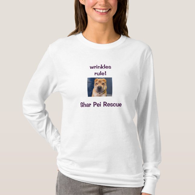 Falten 4 wir! Shar Pei Shirt (Vorderseite)