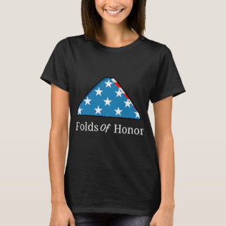 Falten der Ehre gefallen Militär zuerst T-Shirt