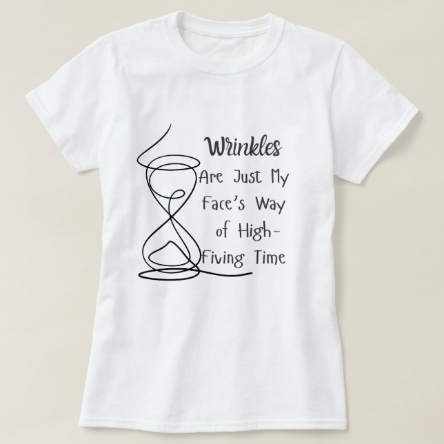 Falten - Fünf Mal hoch T-Shirt (Design vorne)