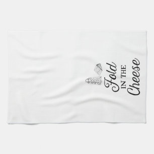 Falten in der Käse Küchentücher