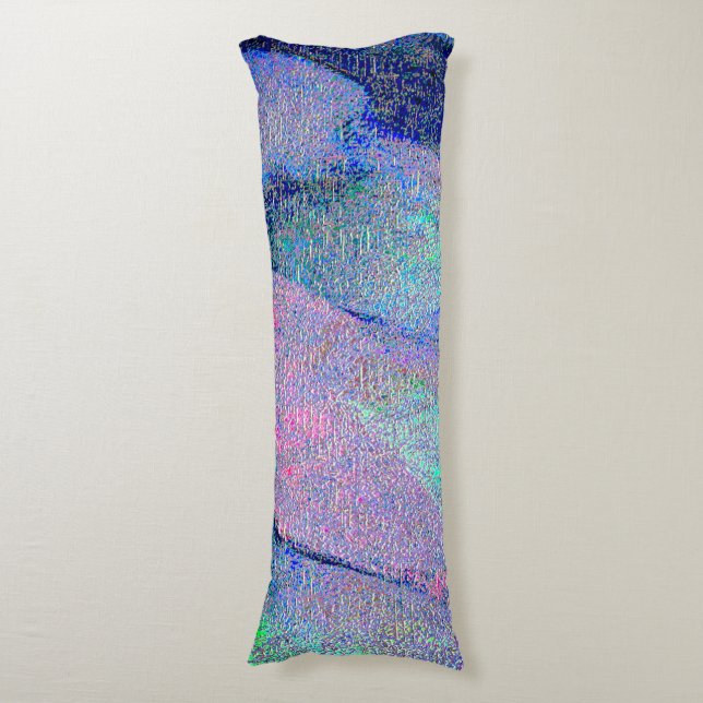 Falten Lederstil mit abgenutzter Farbe, bläulich Seitenschläferkissen (Vorderseite Vertikal)