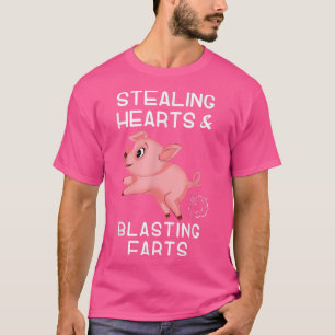 Falten von lustigem Sprichwort, das Herz und Flamm T-Shirt