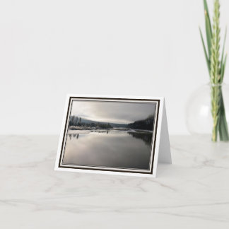 Faltende Gruß-Karte - das Licht des Winters Karte