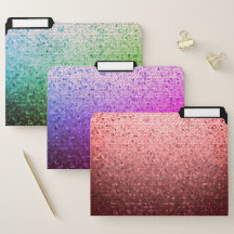 Faltening mehrfarbiges Set von Dateifächern