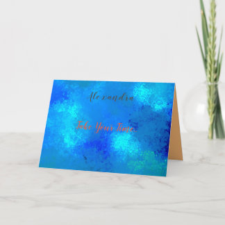 Faltenkarte mit Foto und Text Karte