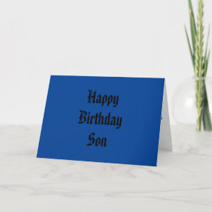 Faltenkarte von glücklicher Birthday Son Karte