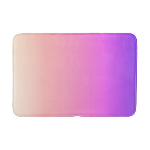 Faltenpfirsichpink und Lila farbige Ombre Badematte