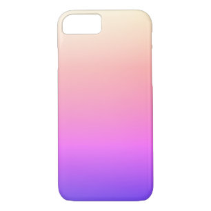 Faltenpfirsichpink und Lila farbige Ombre Case-Mate iPhone Hülle