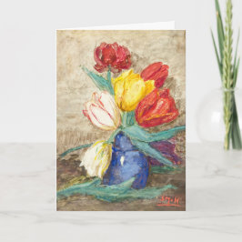 Faltete Geburtstagskartentuppen Feiertagskarte