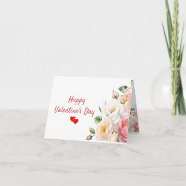 Faltfarbene Valentinstag-Karte Karte