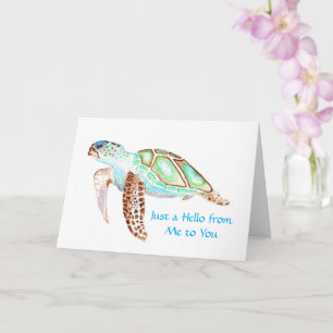 Faltgrußkarte 5x7 Turtle individuell gestaltet  Karte