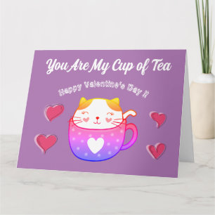 Faltgrußkarte - du bist mein Cup of Tea Karte