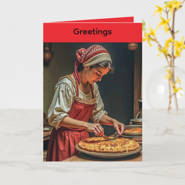 Faltgrußkarte zum Muttertag Karte (Gelbe Blume)