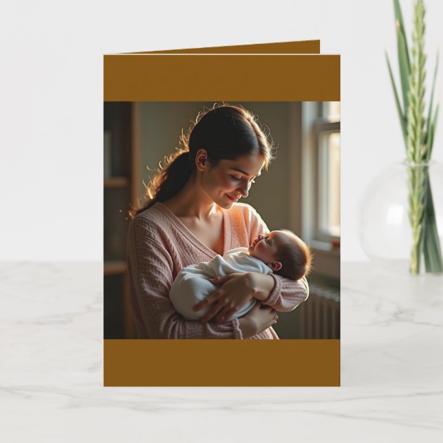 Faltgrußkarte zum Muttertag Karte (Vorderseite)