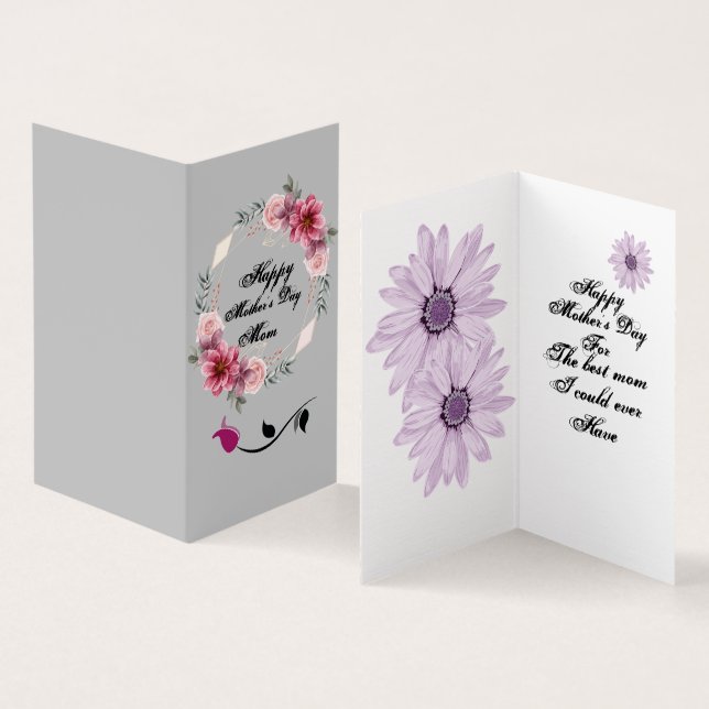 Faltkarte (Innenseite und Außenseite)